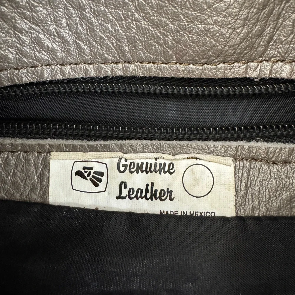 Genuine‎ Leather Patchwork Hobo Bag Shoulder Bag Made in Mexico Y2K Purse